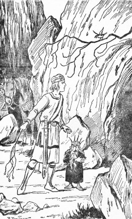 Illustration tirée de&nbsp;: DUMAS, Alexandre. Aventures de Lyderic. Poitiers&nbsp;: S.F.I.L., S.D. P.&nbsp;51.