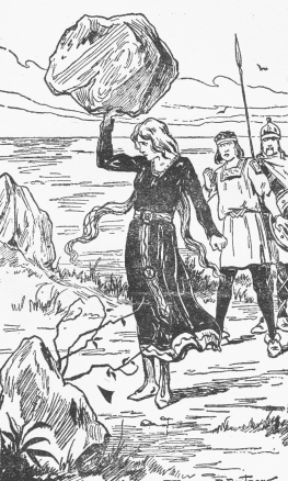 Illustration tirée de&nbsp;: DUMAS, Alexandre. Aventures de Lyderic. Poitiers&nbsp;: S.F.I.L., S.D. P.&nbsp;69.