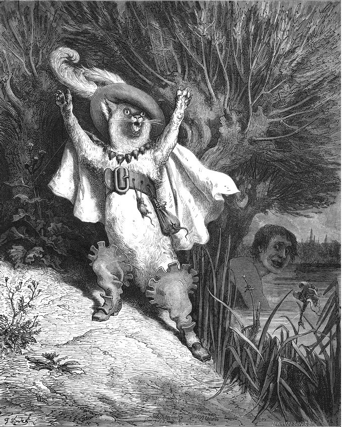 Illustration tirée de&nbsp;: PERRAULT, Charles. <b><i>Les Contes de Perrault</i></b>. Paris&nbsp;: J. Hetzel et Cie. Planche entre les p. 28 et 29.